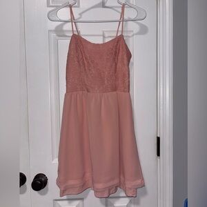 Women’s Pink Sleeveless Dress Lace party dance travel formal mini summer floral